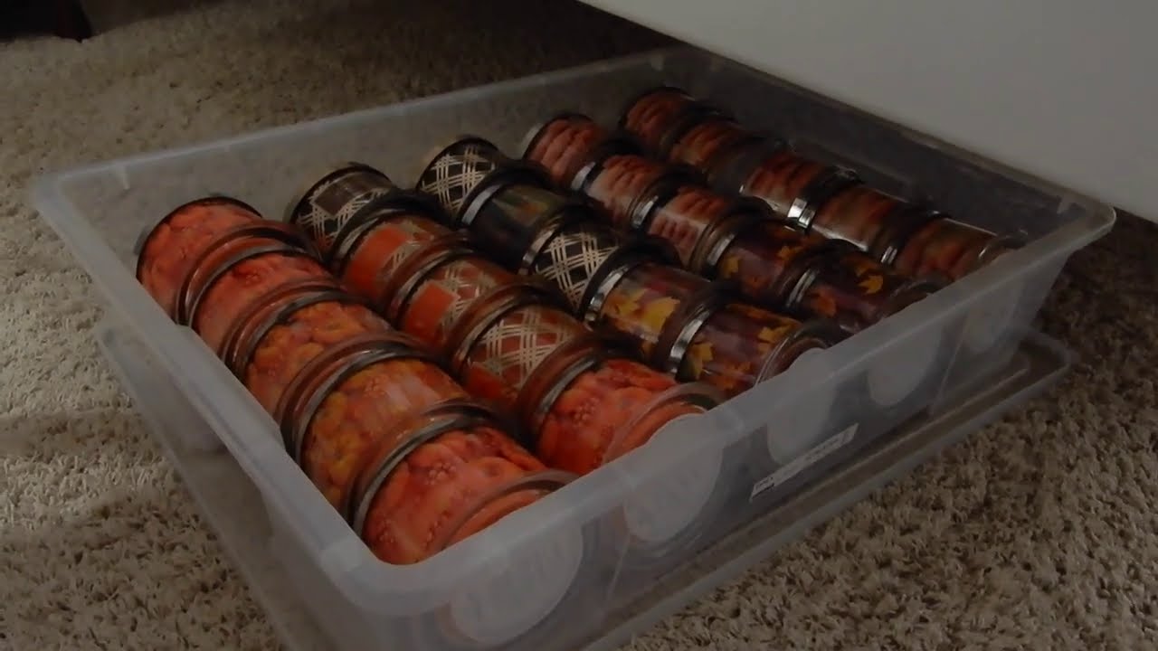 My Candle Storage: What works, what doesn't!