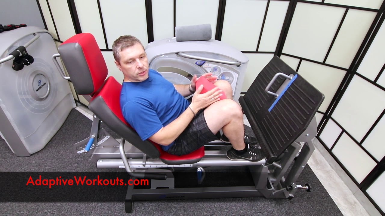 Adaptive Workouts Trainer - Setting Up Nautilus One Leg Press