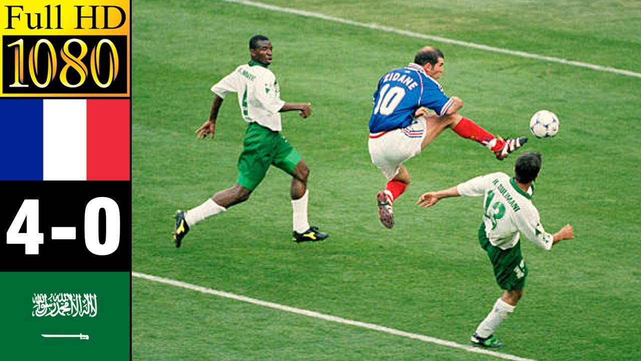France 4-0 Saudi Arabia World Cup 1998 | Full highlight - 1080p HD | Zidane - Thierry Henry