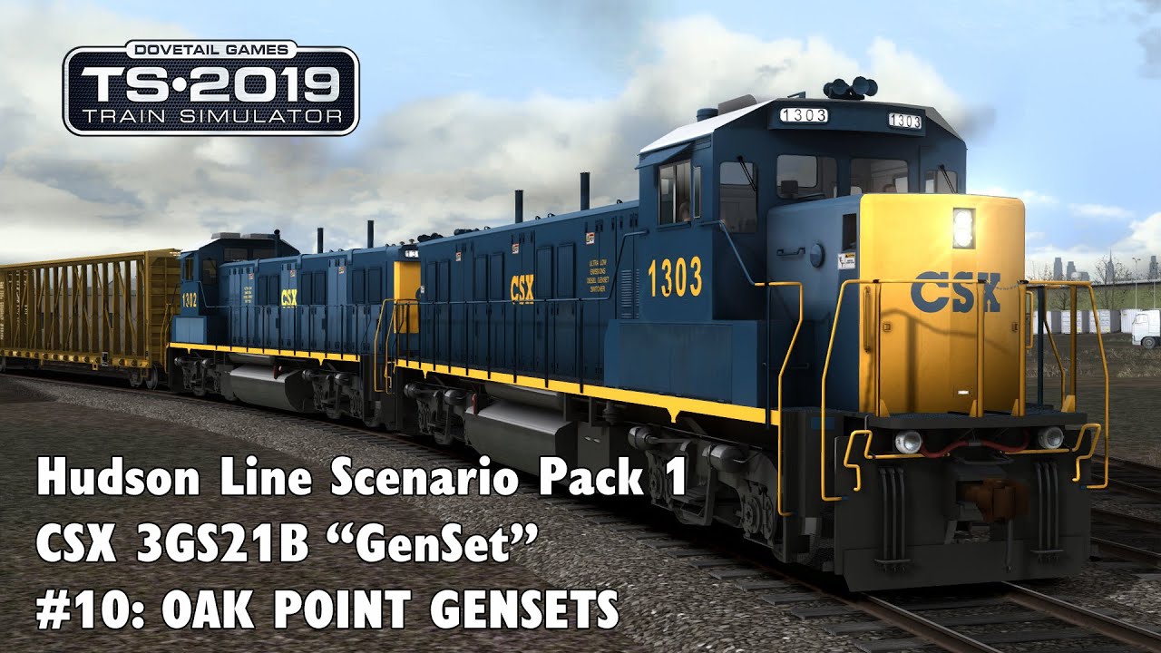 TS2019: Hudson Line Scenario Pack 1: CSX 3GS21B GenSet - 10: OAK POINT GENSETS