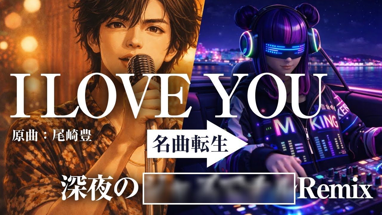 【極上のチル】尾崎豊『I LOVE YOU』を深夜のJazz EDMへ。叫ばないからこそ沁みる大人の時間【AIカバー/名曲転生】