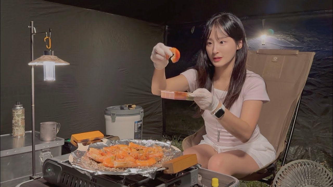 안녕하새우?🦐 대하 오마카세 구경하러오새우!🦐ㅣ남당항 대하축제ㅣ노지캠핑