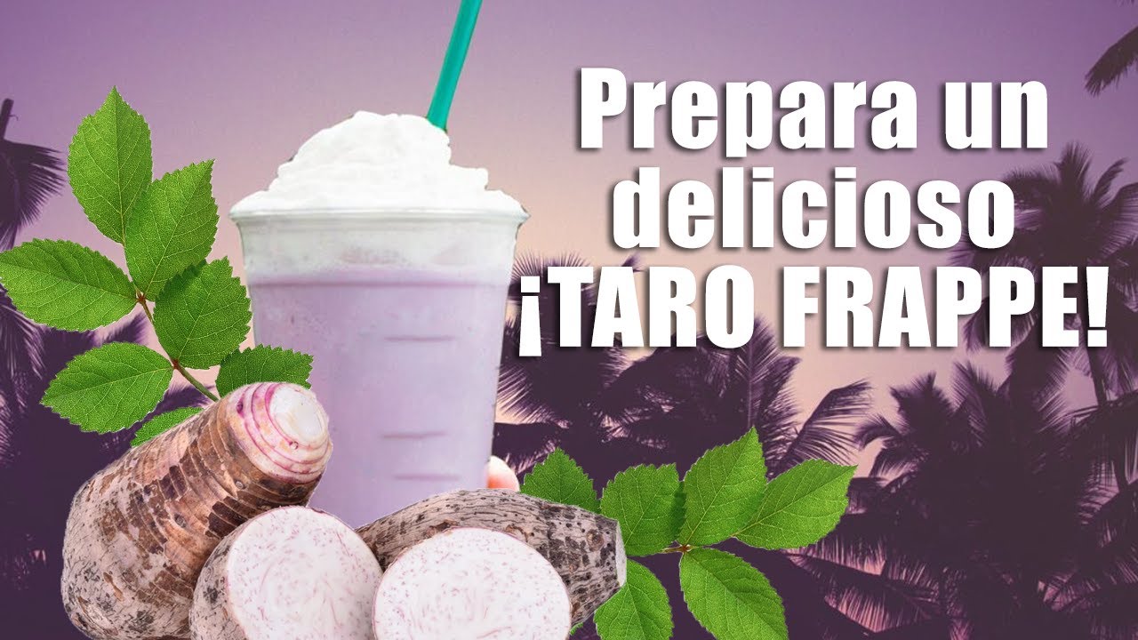 Aprende a preparar un Taro Frappe para tu negocio o disfrutarlo en casa