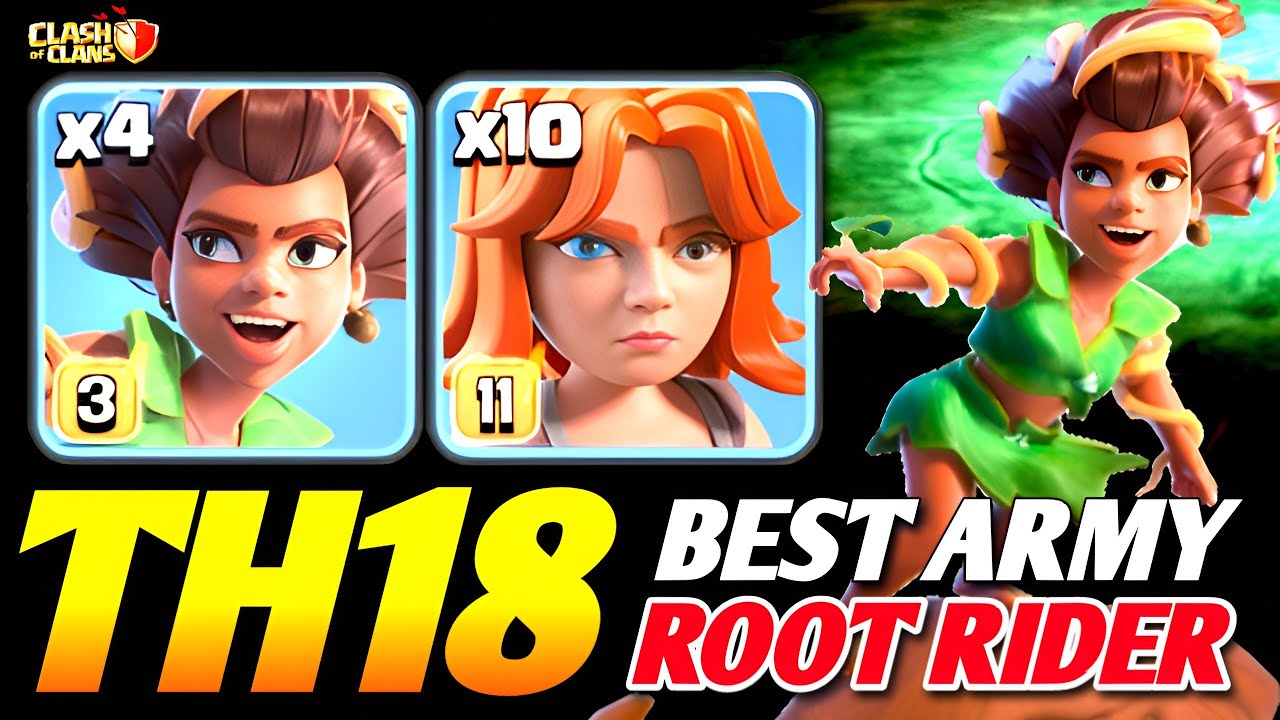 TH18 Unstoppable Root Rider Strategy! 🔥 3-Star Guide & Attack Plan(Clash of Clans) 