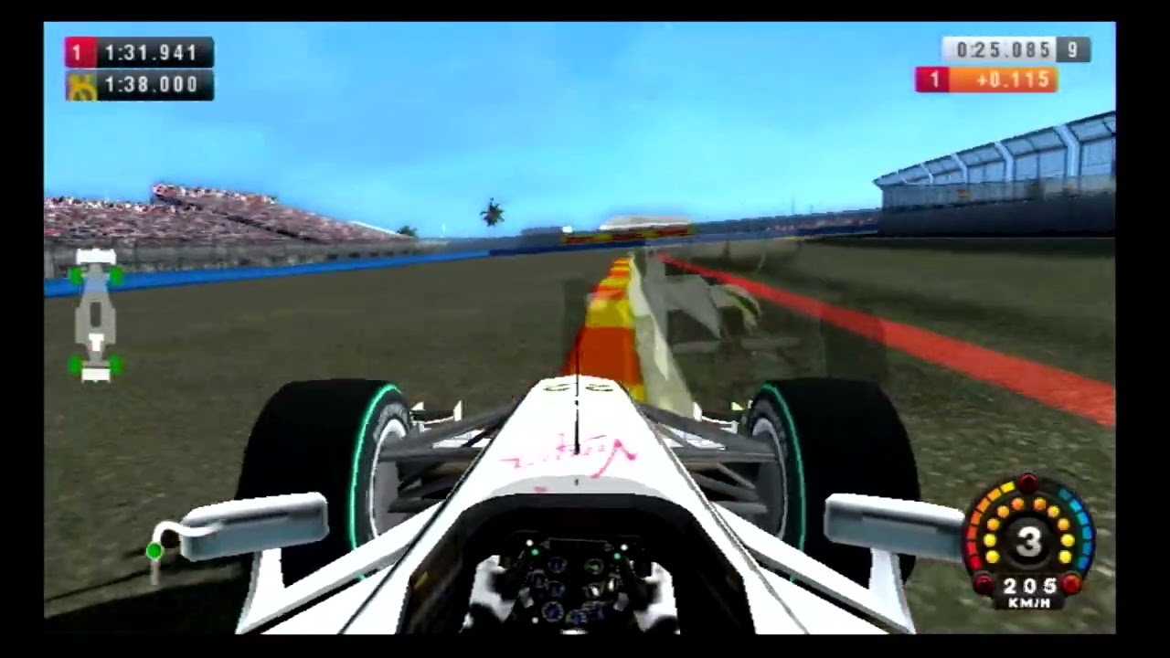 [F1 2009 WII] Valencia Former World Record : 1.31.568