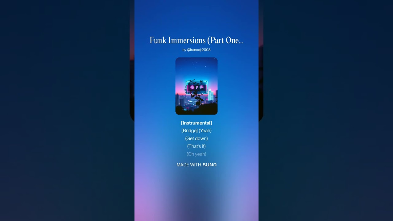 The Neon Funk Brigade - Funk Immersions (Part One)