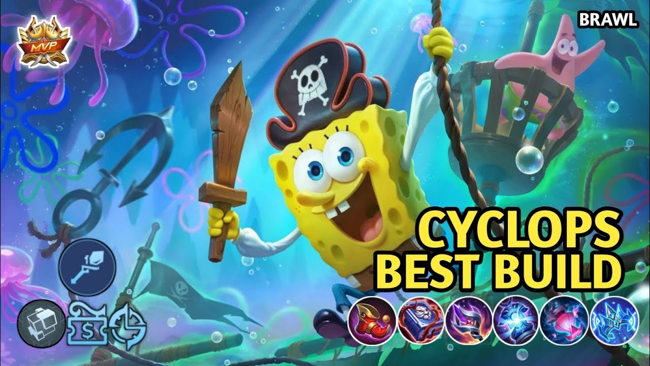 REVIEW SKIN CYCLOPS SPONGEBOB SQUAREPANTS, TERNYATA BAGUS 😱 - MOBILE LEGENDS BANG BANG INDONESIA 