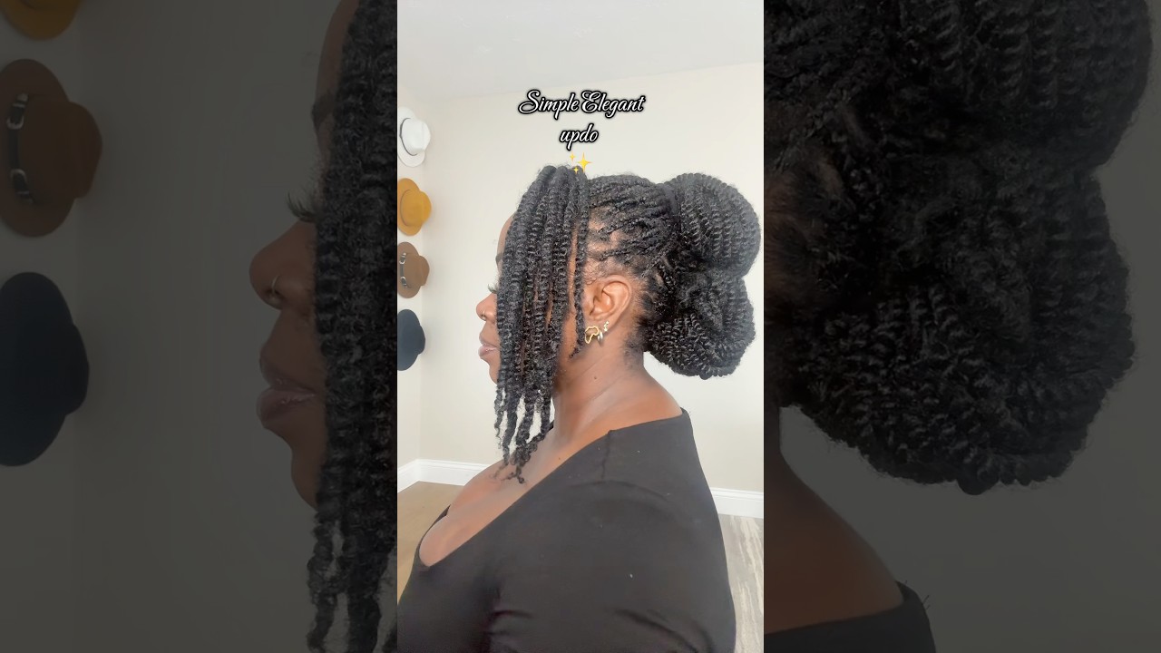 Simple Elegant Spring Twist Updo 