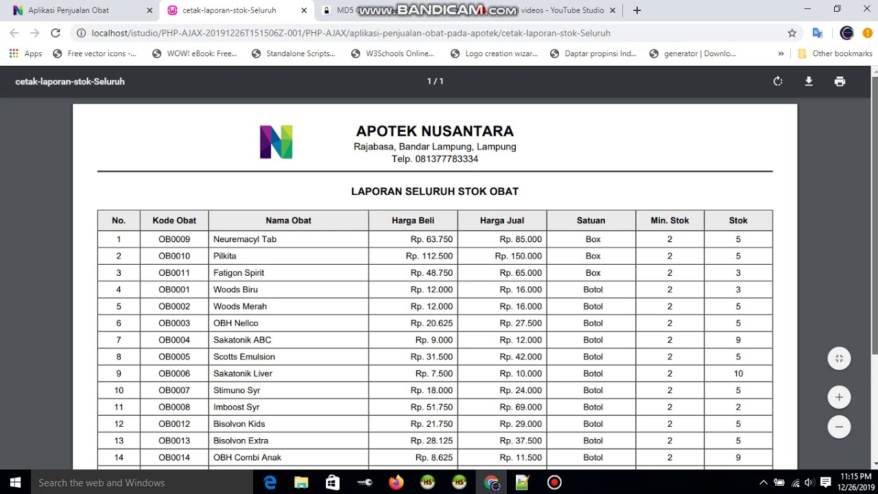 aplikasi penjualan apotek berbasis web php dan mysql