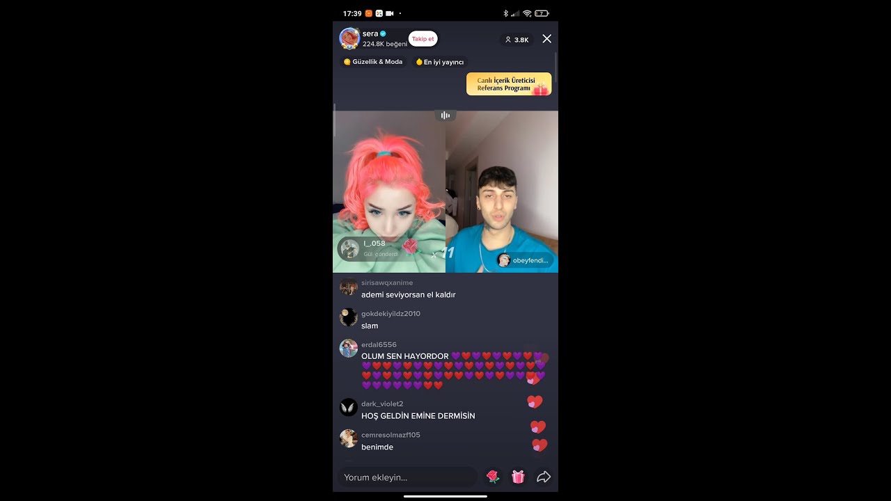 SERA VE OBEYFENDİMEN CANLI YAYINDA EĞLENCELİ YAYINLAR #adser#döfc#skfc#adem#sera