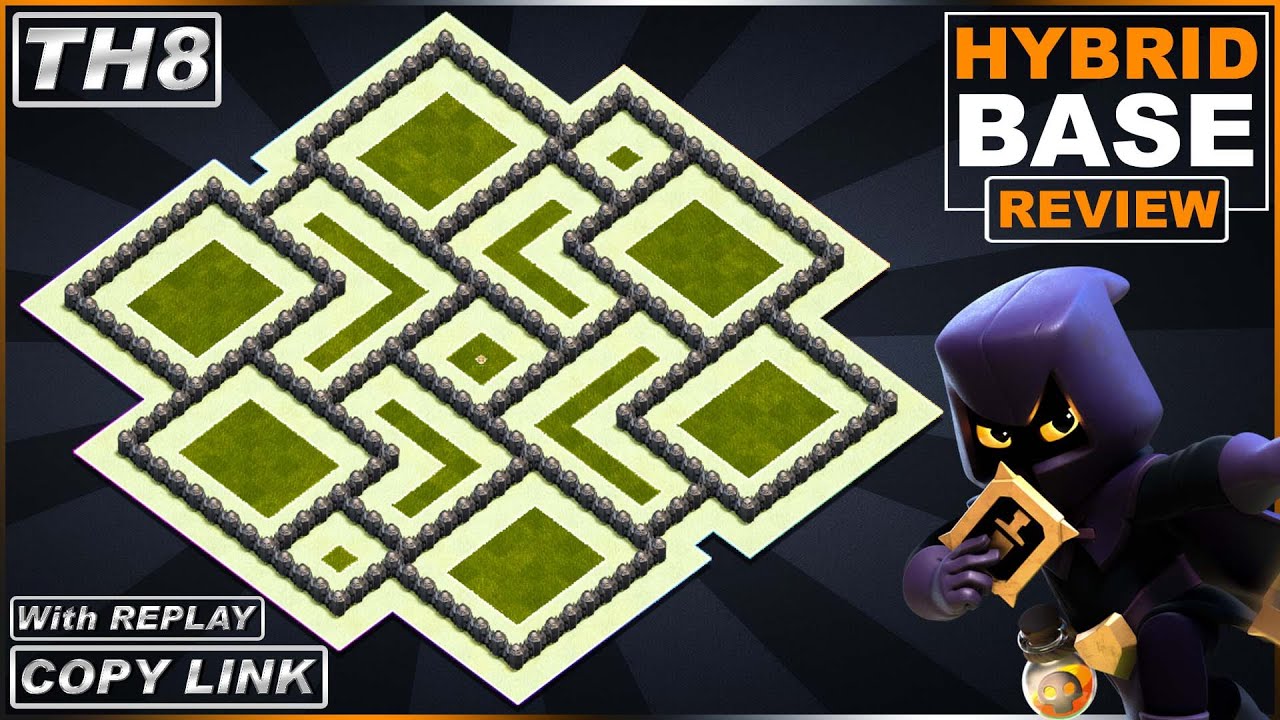 BEST! TH8 Base [Defense] 2021!! Anti Dragon, Hog Riders & Valk TH8 Base with REPLAY - Clash of Clans