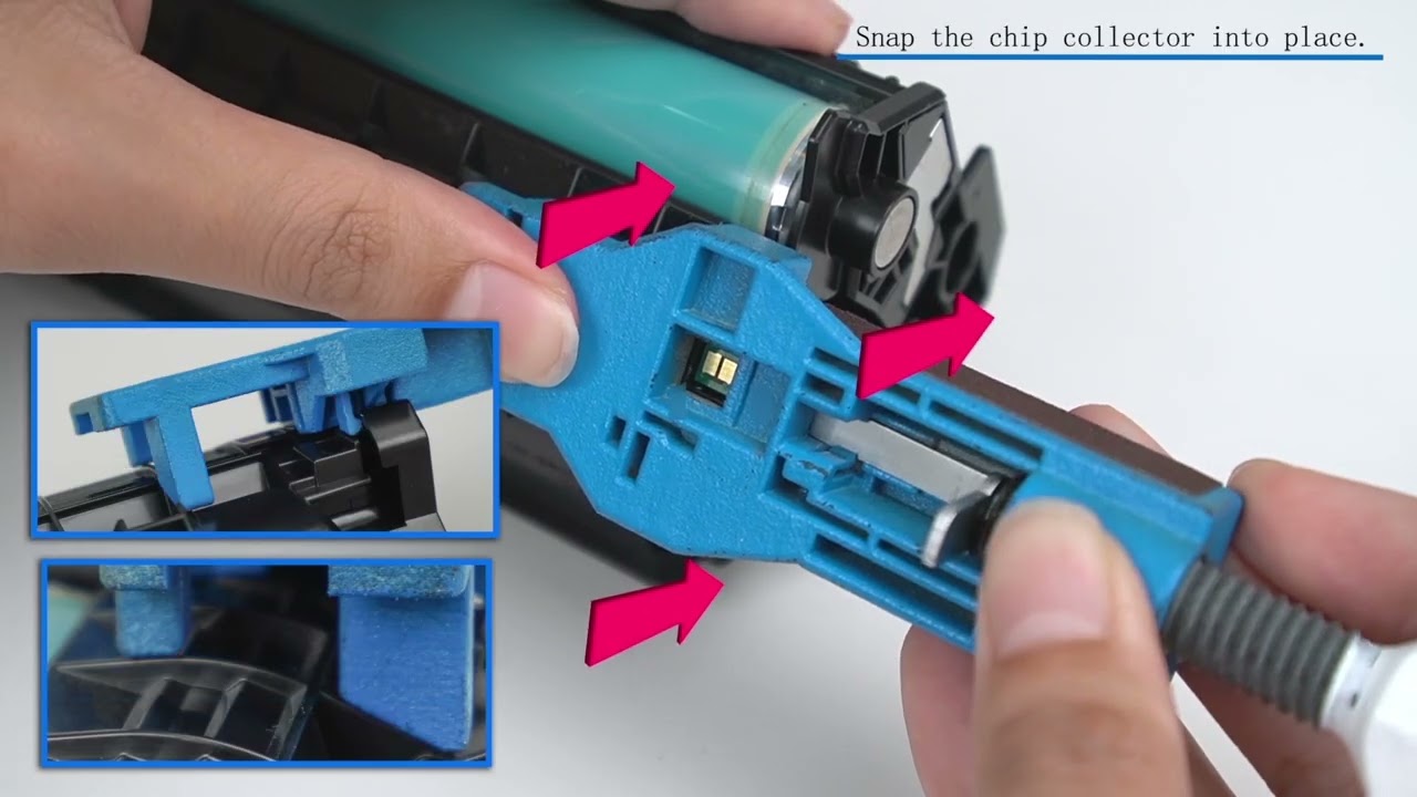 How to install chip for W1340/W1350 series