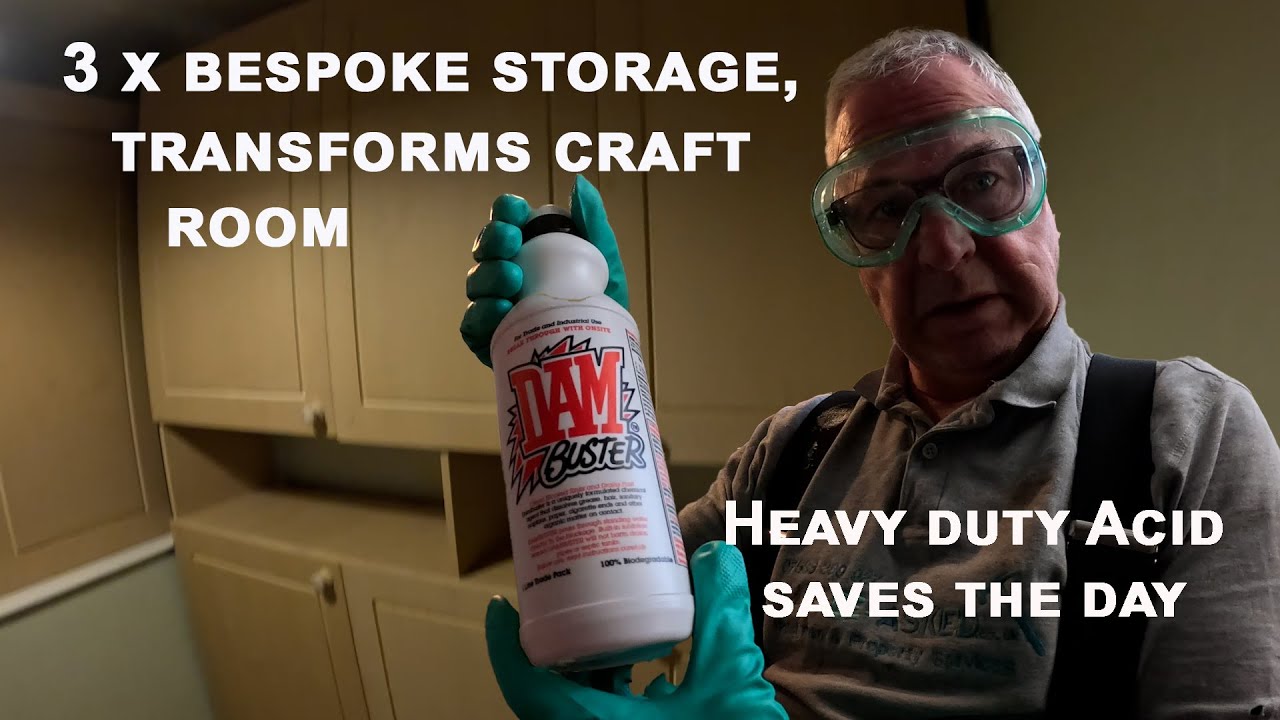 Heavy Duty Acid, Saves The Day & 3 x Bespoke Storage job #plumbing #joinery