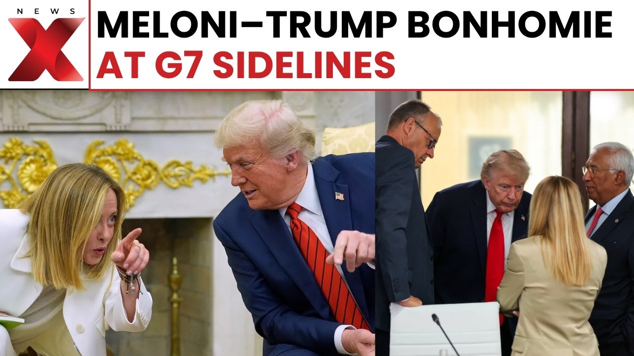 G7 Summit Moment: Trump and Meloni share warm diplomatic exchange at summit sidelines | NewsX