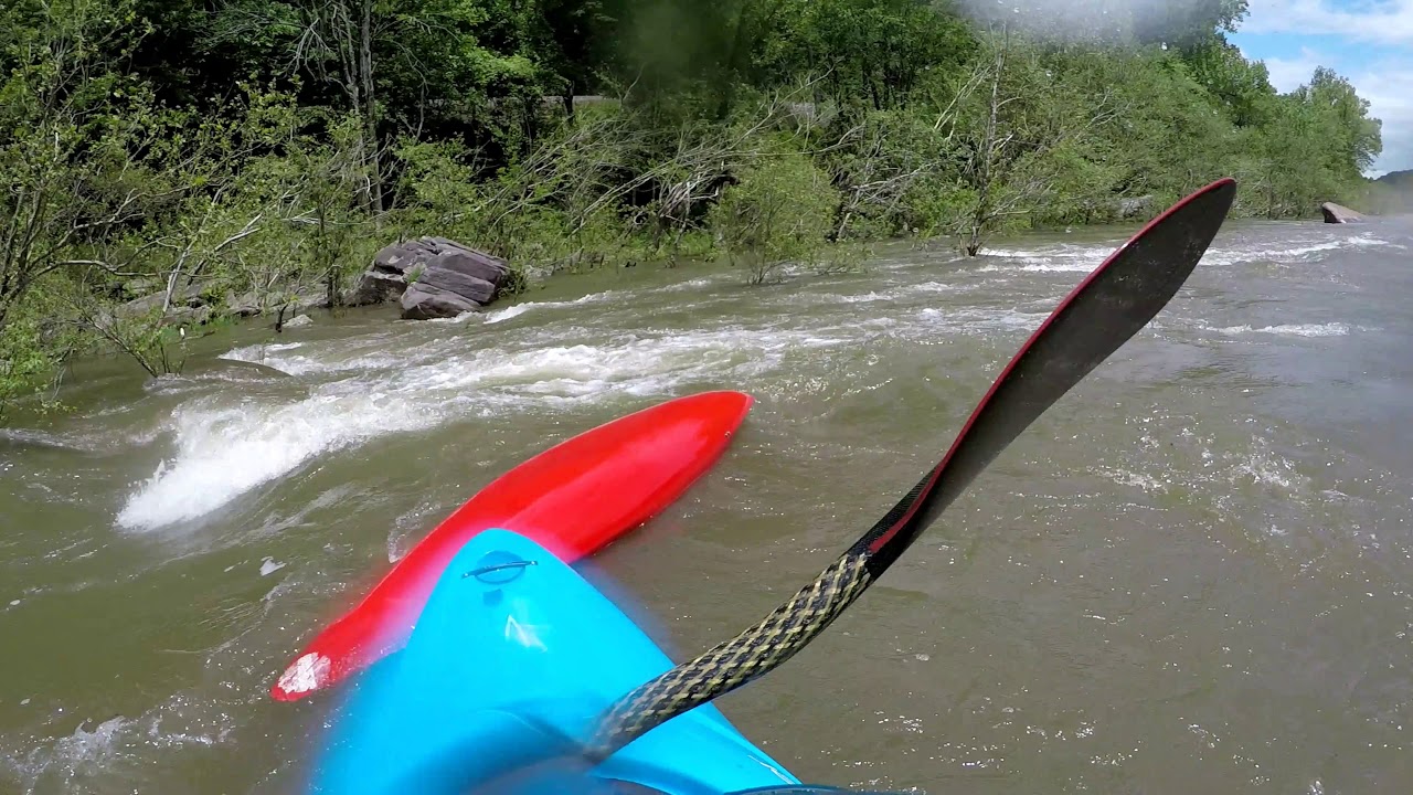 Kayaking the Emory river in Tennessee 5000 CFS