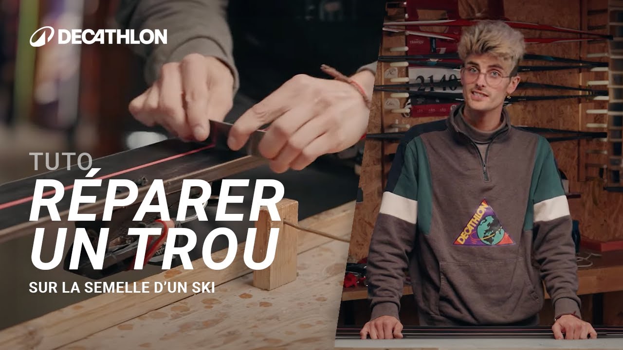 TUTO - Comment réparer un trou sur la semelle de mes skis ? 🎿 I Decathlon