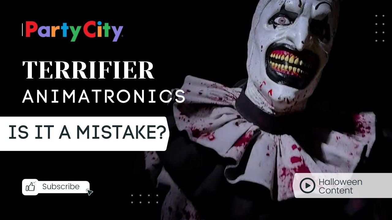 TERRIFIER- Art the Clown/ Pale Girl- Halloween Animatronics by Party City - 2024