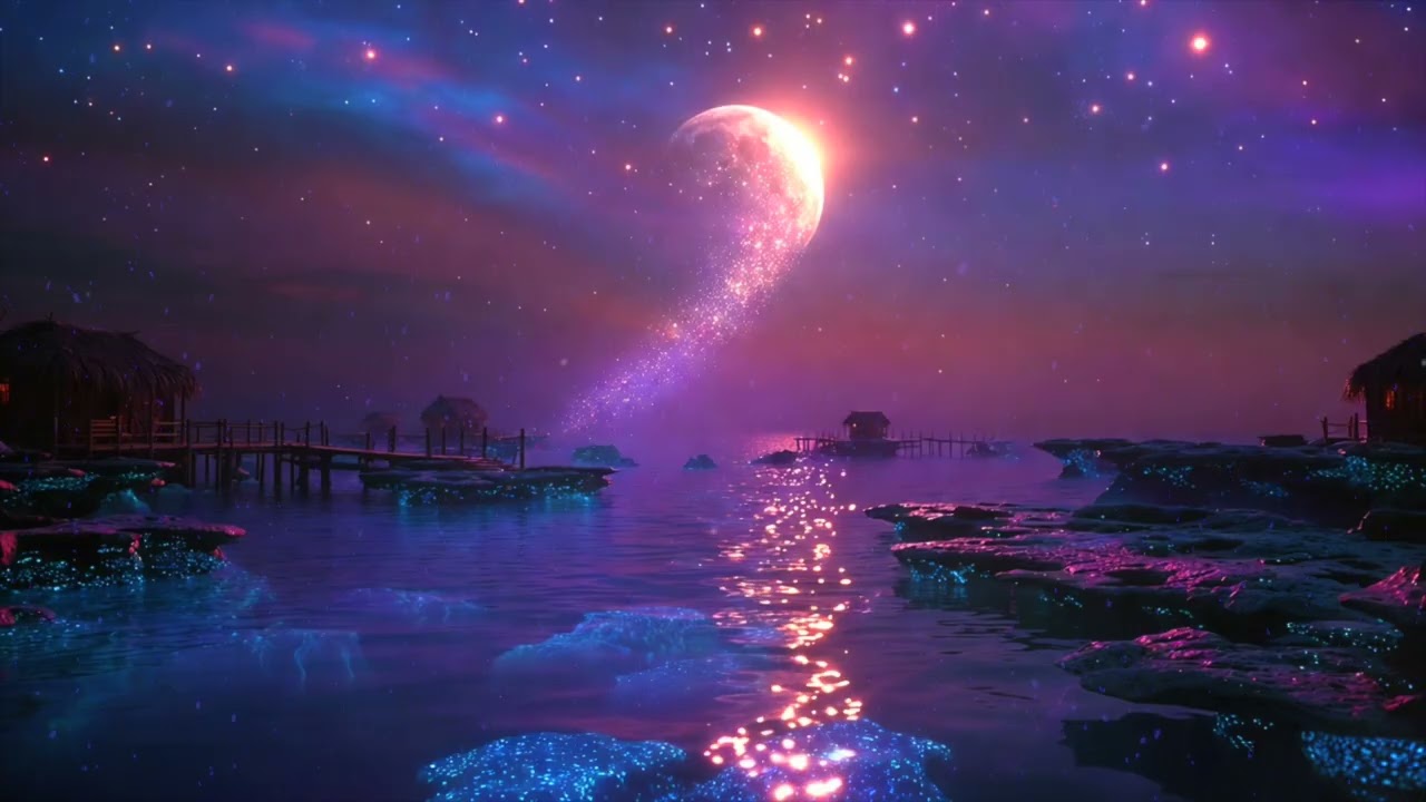 Fall Asleep Beneath a Starlit Moon 🌙 | Peaceful Fantasy Sleep