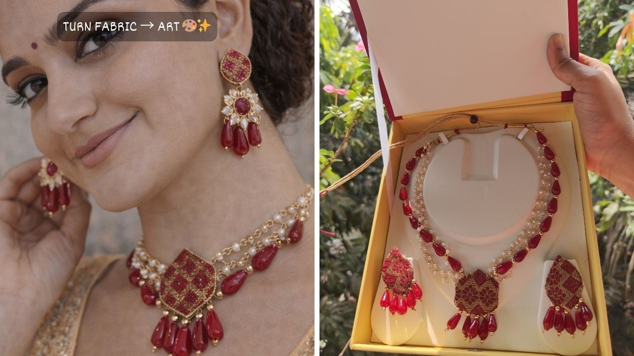 Handmade jewellery making necklace | How to make choker necklace at home