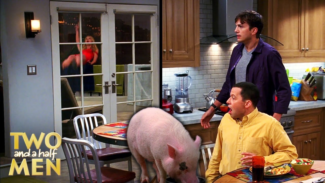 There&rsquo;s a Pig in the Beachouse | Two and a Half Men