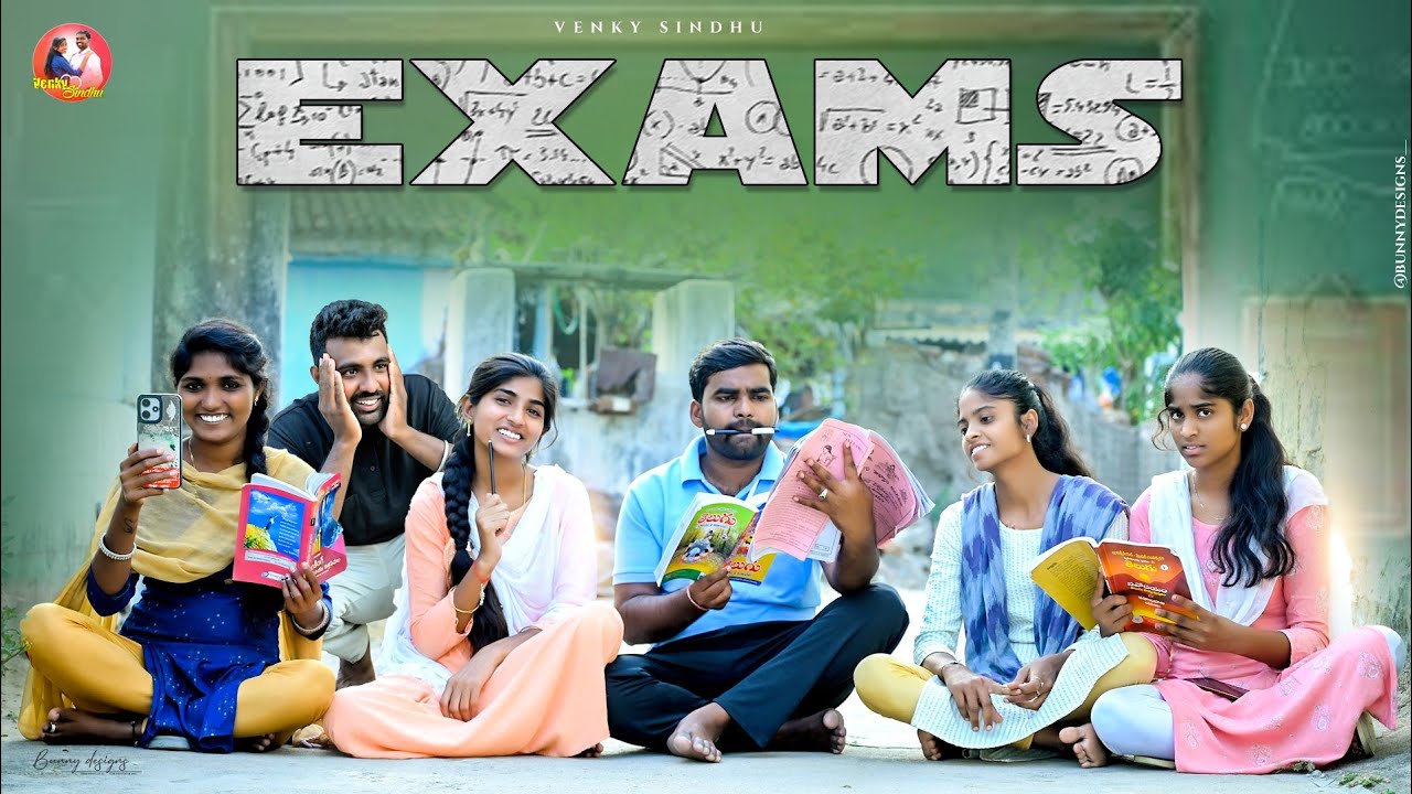 EXAMS 📖📚//EXAM TIME 🕜//Village comedy video 🤣//Sindhu mateti//5star venky//comedy videos