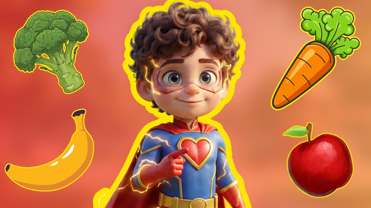 Hero on My Plate 🥕💪 | Superhero Healthy Food Song for Kids