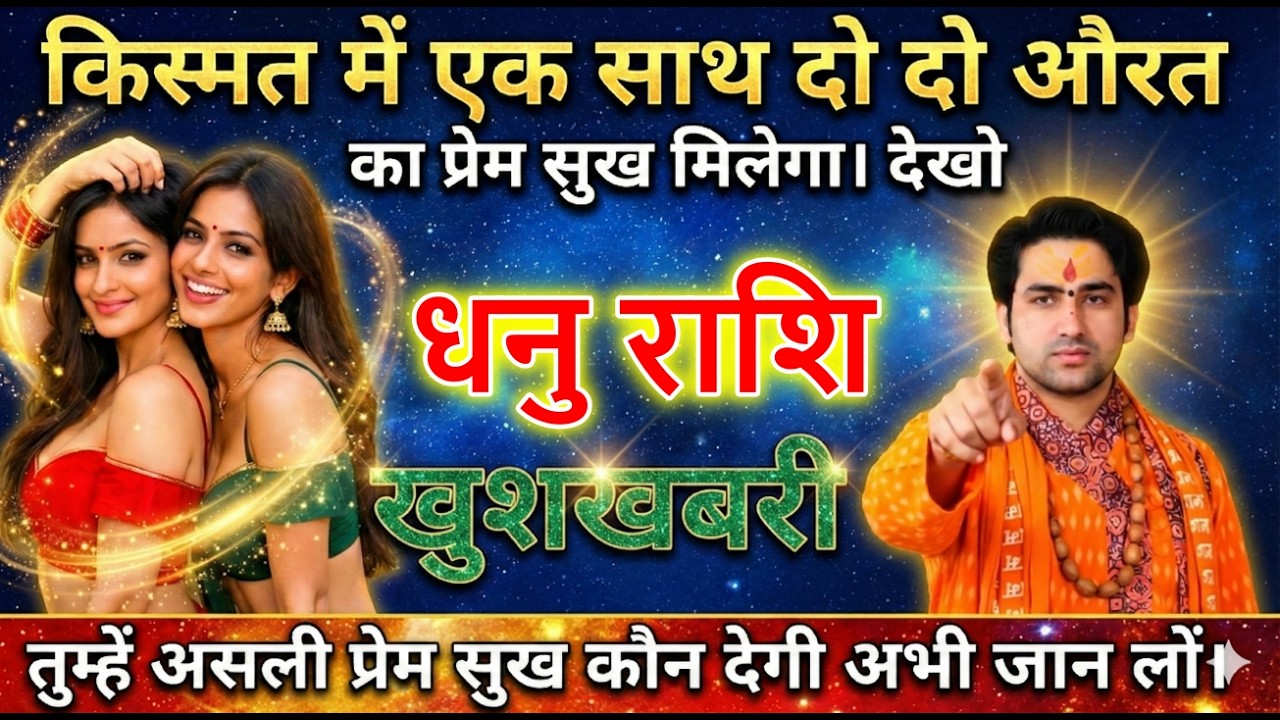 धनु राशि वालो किस्मत में एक साथ दो दो औरत का प्रेम सुख मिलेगा। देखो