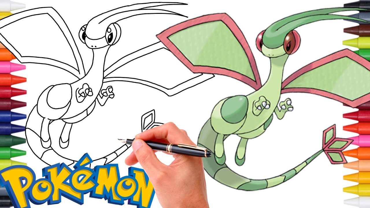 Comment Dessiner LE POKÉMON LIBÉGON (Flygon) #330 | GÉNÉRATION 3