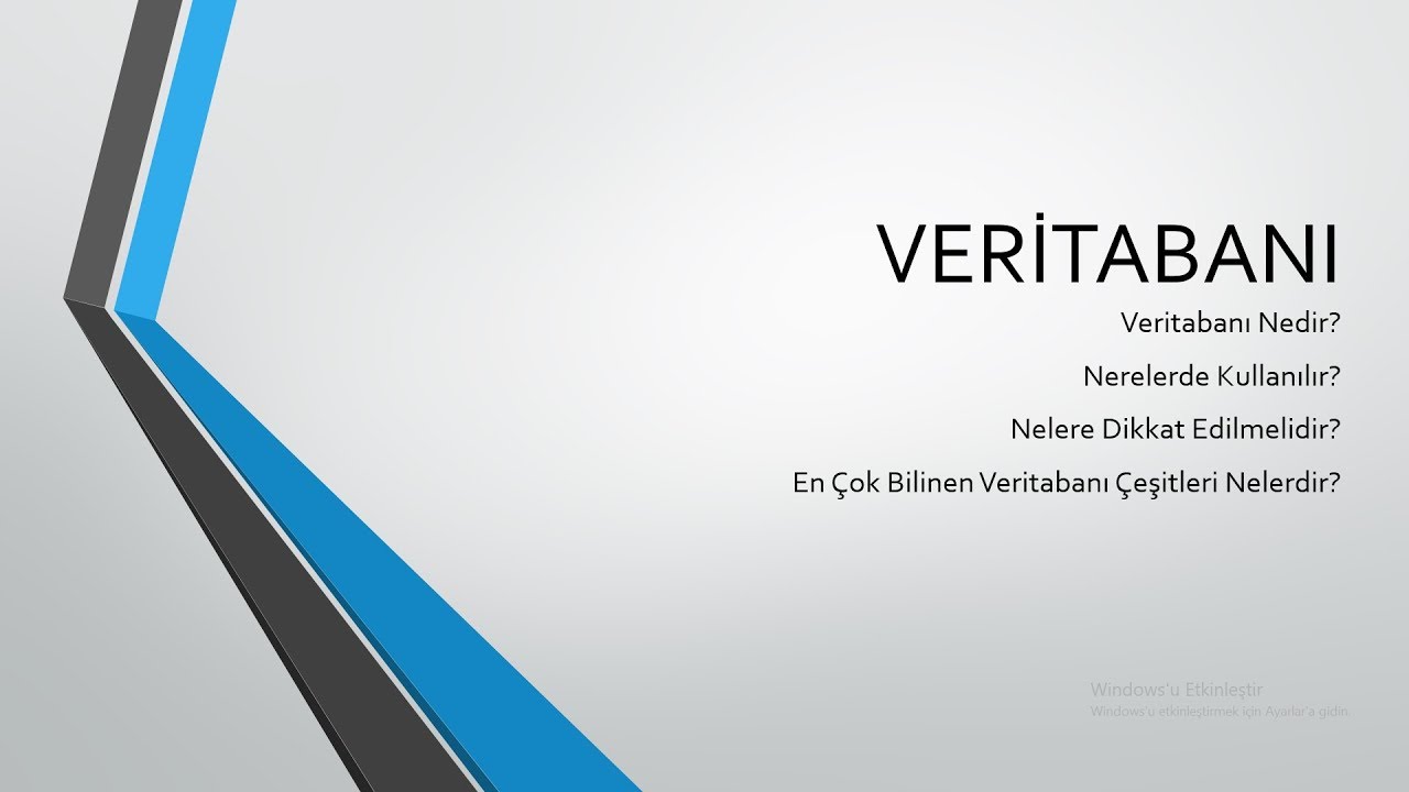 SQL Dersleri 1: Veritabanının Genel Bilgileri ve Magazin Kısmı