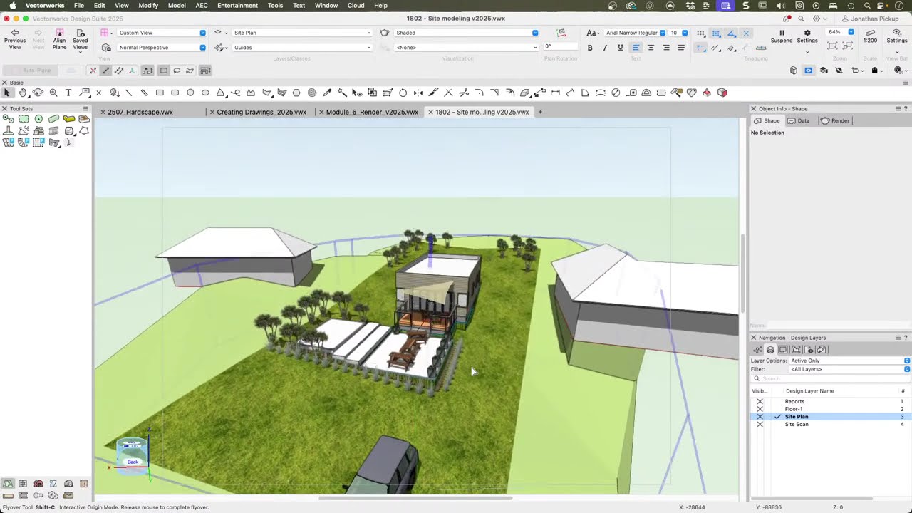 Introduction to Site Models Using Vectorworks