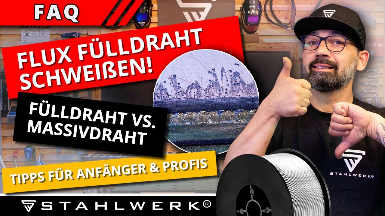 FLUX F&uuml;lldraht schwei&szlig;en f&uuml;r Anf&auml;nger und Profis &ndash; worauf muss ich achten?