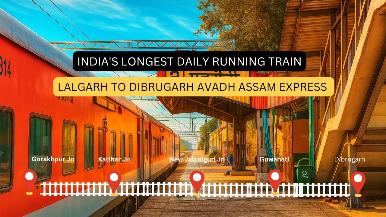 15910/Avadh Assam Express | Gorakhpur to Guwahati | Full Journey  (Part 2) 
