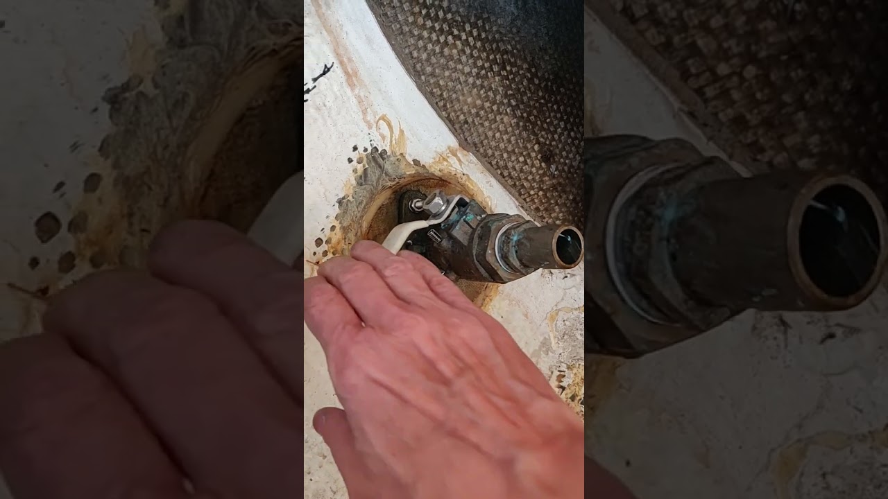 What happens if you open a seacock on a sailboat.