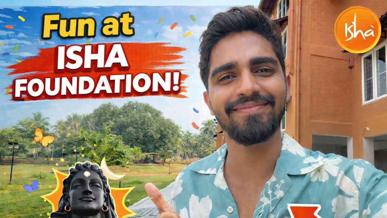 “Ek veglach experience at Isha Foundation… calm vibes, powerful place. 🔱🌿”