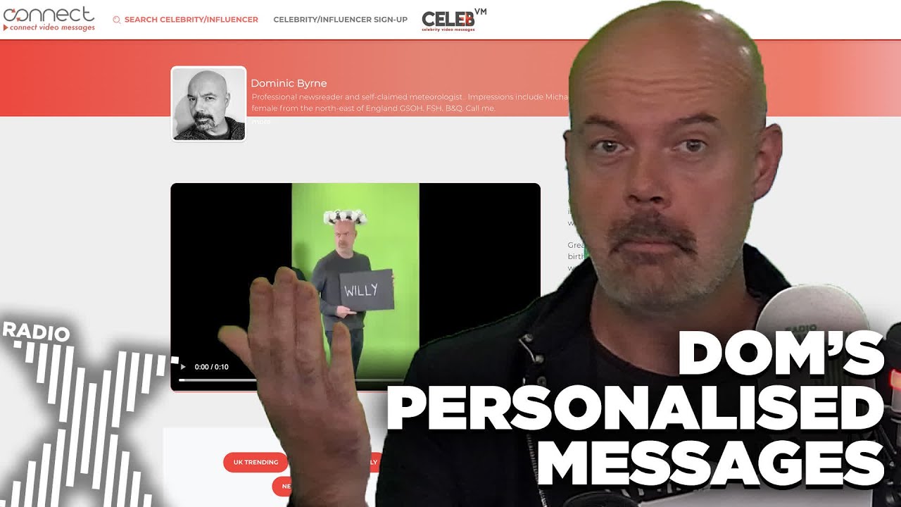 The team secretly signed Dom up to do video messages for people!