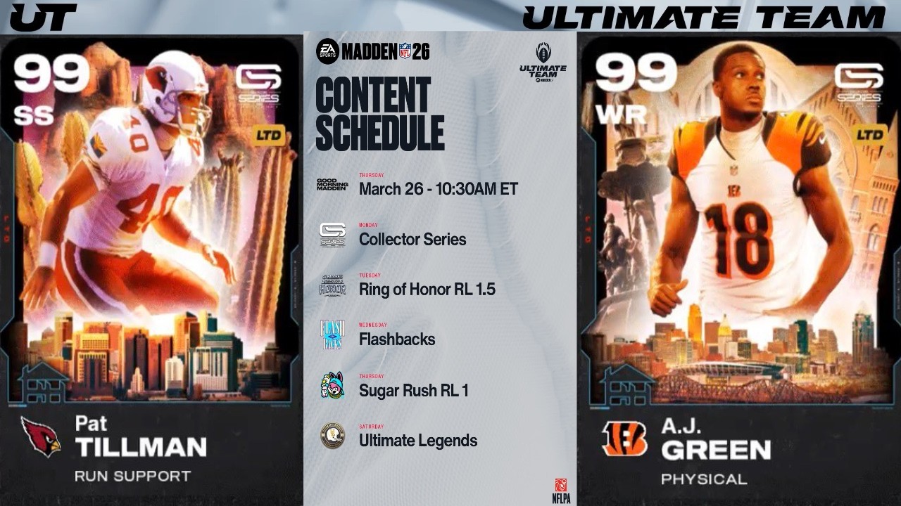 Серия коллекционных карточек &laquo;Герои родного города&raquo;, часть 1 | Madden 26 Ultimate Team