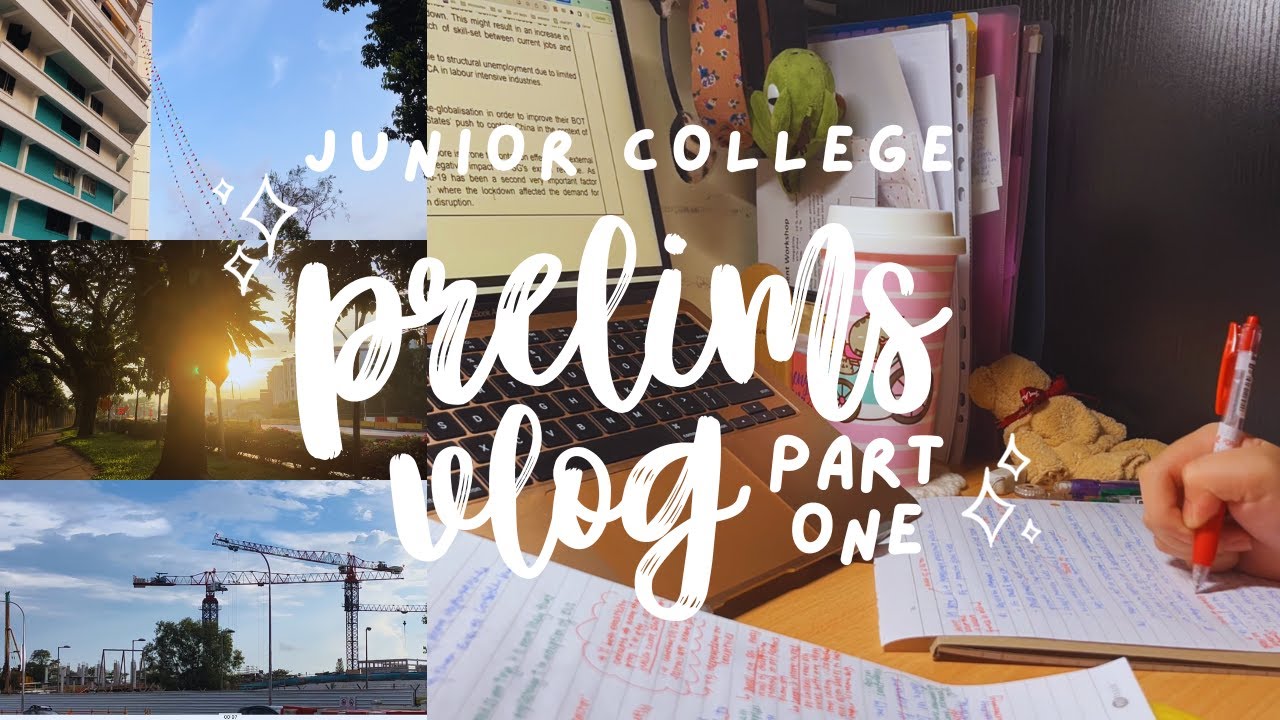 singapore jc prelim exam vlog part 1: productive, study motivation, D-9 TO A LEVELS! | jc vlog #24 🍌