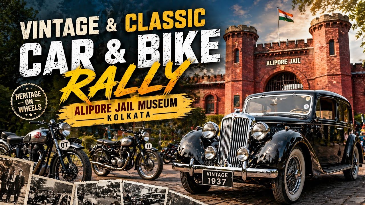 Vintage car rally show 2026 | Kolkata alipore museum 