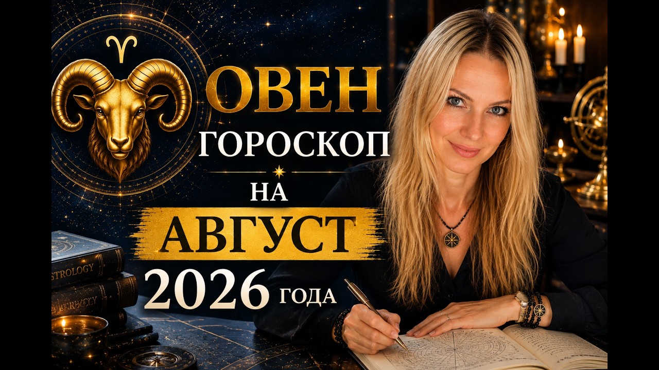 ОВЕН - гороскоп на АВГУСТ 2026г.
