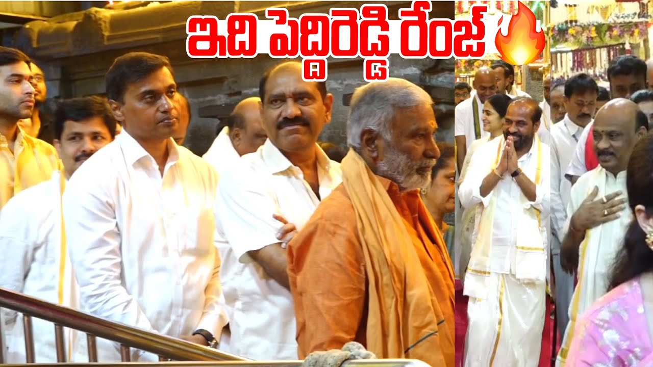 తిరుమలలో పెద్దిరెడ్డి రేంజ్🔥🔥| VIPs In Tirumala #peddireddyramachandrareddy #mithunreddy | SMP