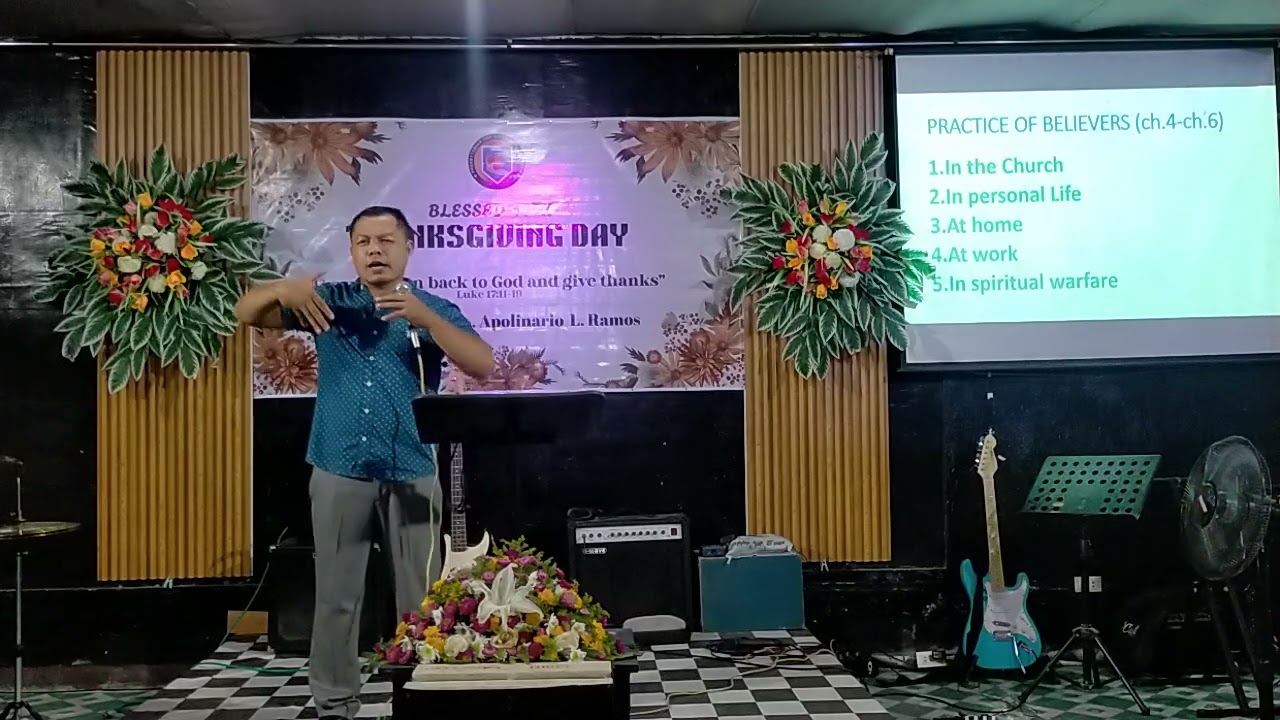 PRACTICE IN CHRIST (Eph.4-6) | Pastor Junas | Thanksgiving Prep. | Evening Service 