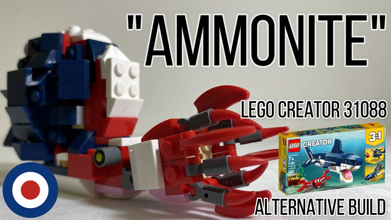 LEGO Creator 31088 Alternative build tutorial Ammonite、レゴクリエイター31088をアンモナイトに組み替え