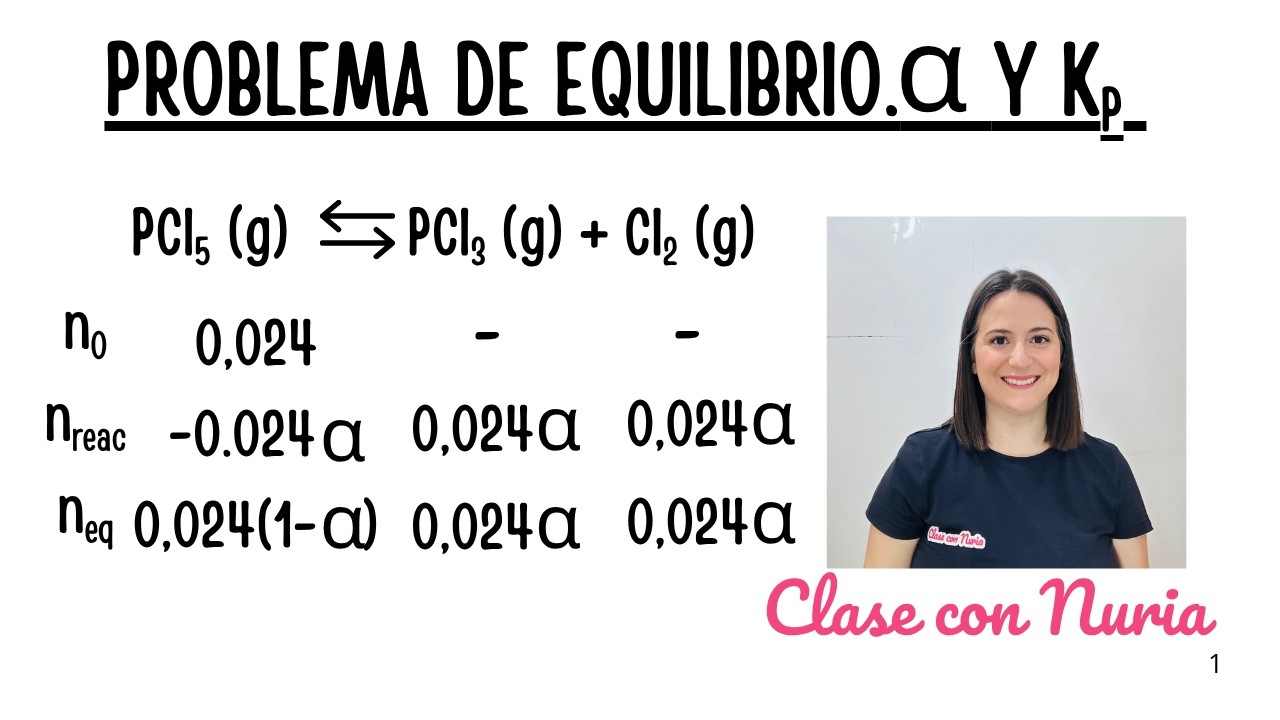 Problema Equilibrio: grado de disociación (alfa) y Kp. Kp y Kc. Evau Madrid Junio 2011 B4