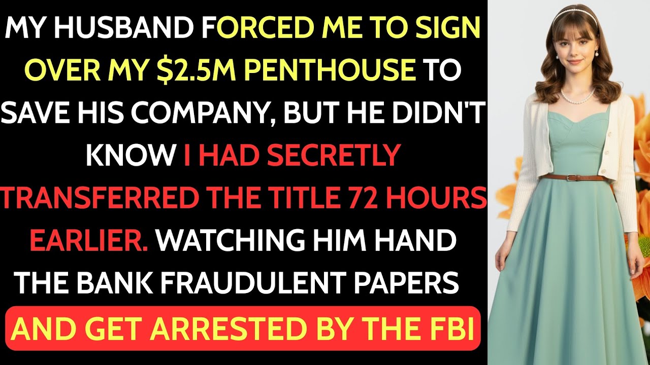 My Husband Made Me Sign Away My $2.5M Penthouse And Family Heirlooms Until His Own Lawyer...