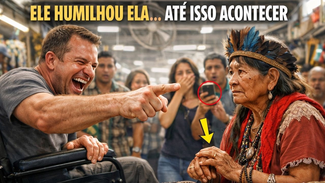 SE EU SOPRAR AQUI, VOCÊ FICA DE PÉ O cadeirante gargalhou, depois até os ventiladores desligaram…