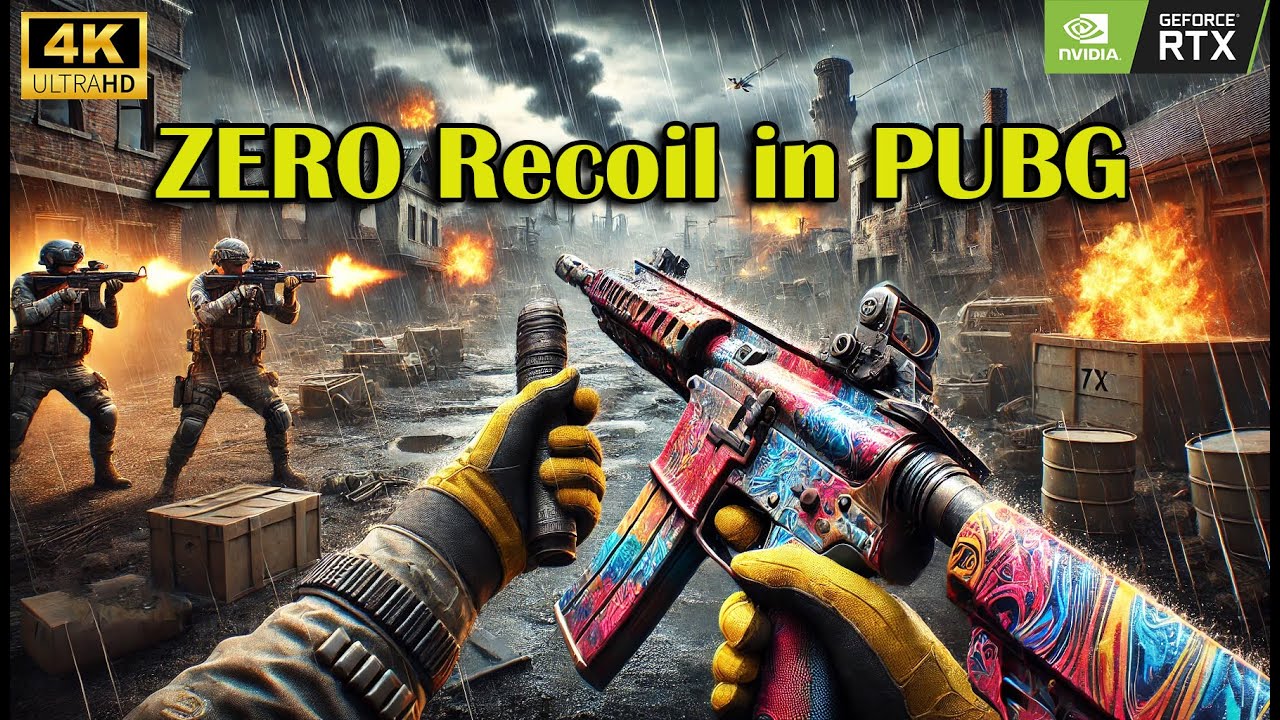 ZERO Recoil in PUBG ! The Smoothest Gameplay Ever in Erangel