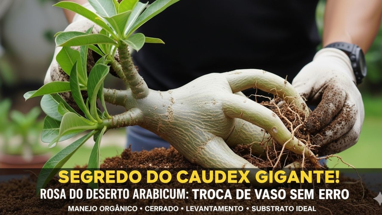 Essa Rosa do Deserto Cresceu Tanto Que Não Cabia Mais no Vaso… Olha o Que Tivemos Que Fazer!
