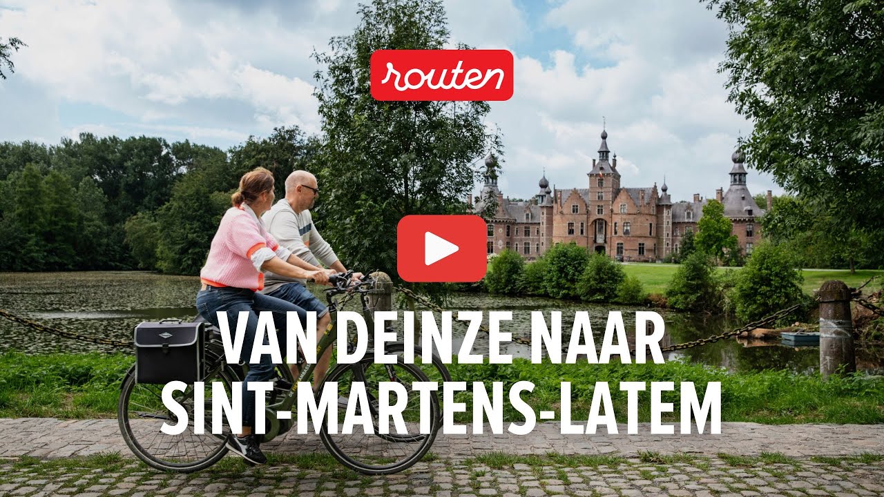 Van Deinze naar Sint-Martens-Latem fietsroute