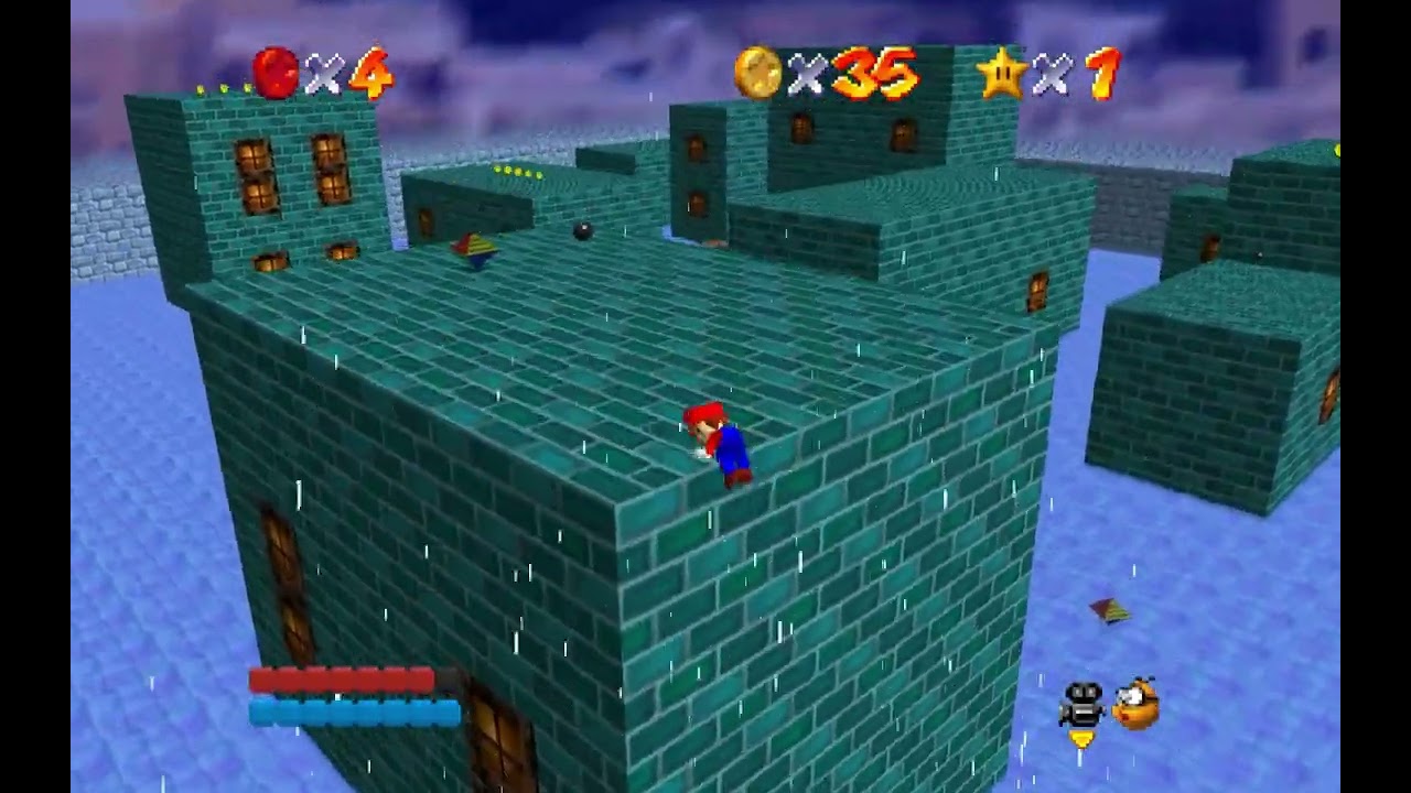 Wet Dry World Skybox by RedHatGuy - Mario Builder 64