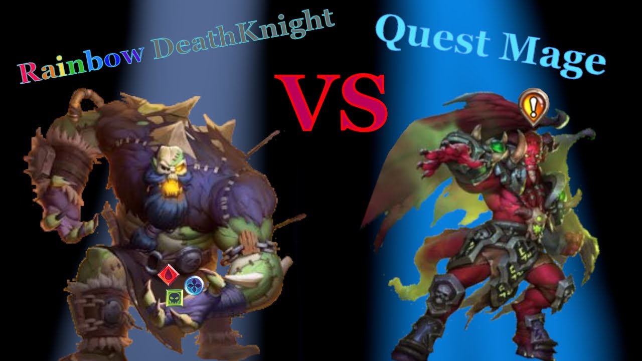 Rainbow DeathKnight vs Quest Mage | Hearthstone